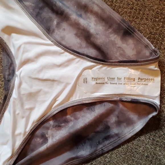 Old Navy Grey Tie Dye Bandeau Bikini Set XL - Picture 12 of 14